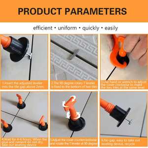 Clips de nivellement de <span class=keywords><strong>carrelage</strong></span> réutilisables en vente chaude pour les coins intérieurs et extérieurs, système de nivellement de <span class=keywords><strong>carrelage</strong></span> - Product Image 6