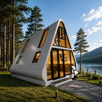 Maisonnette modulaire préfabriquée de luxe de haute qualité, maison mobile pour projets hôteliers et Airbnb