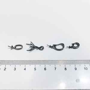 Pendentif en argent S925 WENCHI avec perles rondes de 9 à 13 mm, accessoires de perles DIY, support vide, collier noir 10374 Chine - Product Image 4