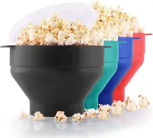 290G Grote Capaciteit 2,95l Magnetron Popcorn Popcorn Popper Serveerschaal Siliconen Hetelucht Popcorn Maker Opvouwbare Kom