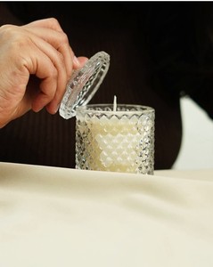 Pot à bougie moderne, récipient unique et profond pour bougies votives, taille personnalisée, bougie décorative parfumée pour la maison - Product Image 3