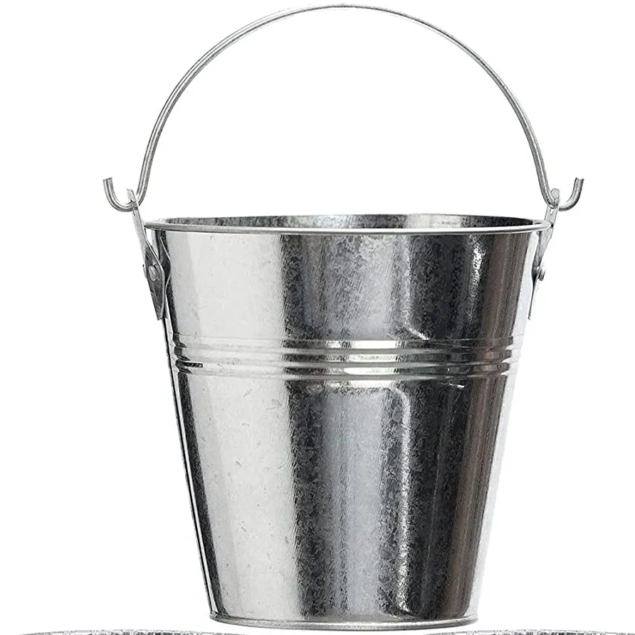 Cubo de grasa de goteo galvanizado, accesorios para barbacoa