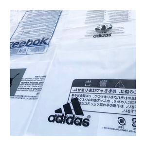 Reusable Packaging Plastic Bags Flat Garment Plastic Bag Dustproof Transparent Plastic Bag