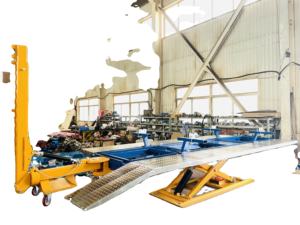 Système de réparation de carrosserie automobile en acier inoxydable réglable, correcteur de châssis universel avec hauteur de banc de 1400 mm, longueur de table de travail de 5800 mm - Product Image 4