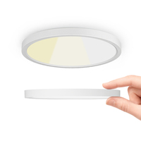 Plafonnier LED rond Luna Moon Slim de 300 mm 400 mm, couleur changeante