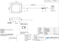 Antenne GNSS GPS BD omnidirectionnelle extérieure à gain élevé 28dBI 1575.42MHz L1 L2 L5, antenne de navigation active, longueur 3m, antenne GNSS externe