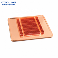 Heatsink Sirip Berlubang Aluminium Tembaga Pipa Panas Dimensi Kustom untuk Server AI GPU Peralatan Telekomunikasi