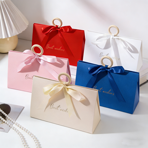 Wholesale in Stock High-end Wooden <b>Ring</b> Ribbon Hand-held Gift <b>Box</b>, Candy <b>Box</b>, Logo-covered Paper <b>Box</b>, Souvenir Packaging <b>Box</b> - Product Image 3