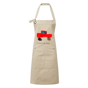 Cotton Apron For Adults With I Love Mama Papa Print Kitchen Cooking Wear - Product Image 2