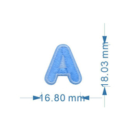 Offre Spéciale : Patchs Lettres Brodés Thermocollants de 1,8 cm de Hauteur pour DIY – Plusieurs Couleurs Disponibles