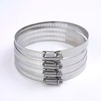 Collier de serrage industriel en acier inoxydable 304, plage de serrage réglable de 20 à 100 mm, pour la fixation de tuyaux d'eau