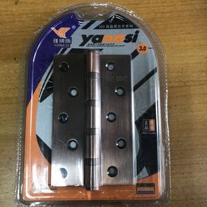 บานพับประตูยานาซี 5 นิ้ว 3 มม. สแตนเลส 6 รู ดีไซน์ทันสมัยสำหรับตกแต่งบ้าน - Product Image 1