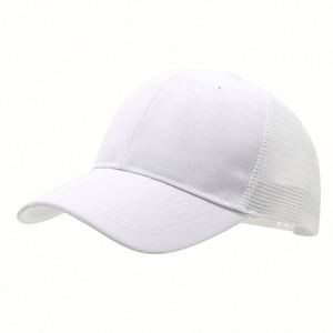 หมวกกันแดดสีสันสดใสสำหรับฤดูร้อน ขายดี หมวกตาข่ายสีดำสำหรับผู้ใหญ่และเด็ก หมวกเบสบอลแบบ SnapBack ปักโลโก้ได้ตามต้องการ - Product Image 5