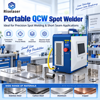 Soudeuse à points au laser à fibre optique QCW, machine de soudage de précision portable pour les coutures courtes, les petits composants et les travaux métalliques fins