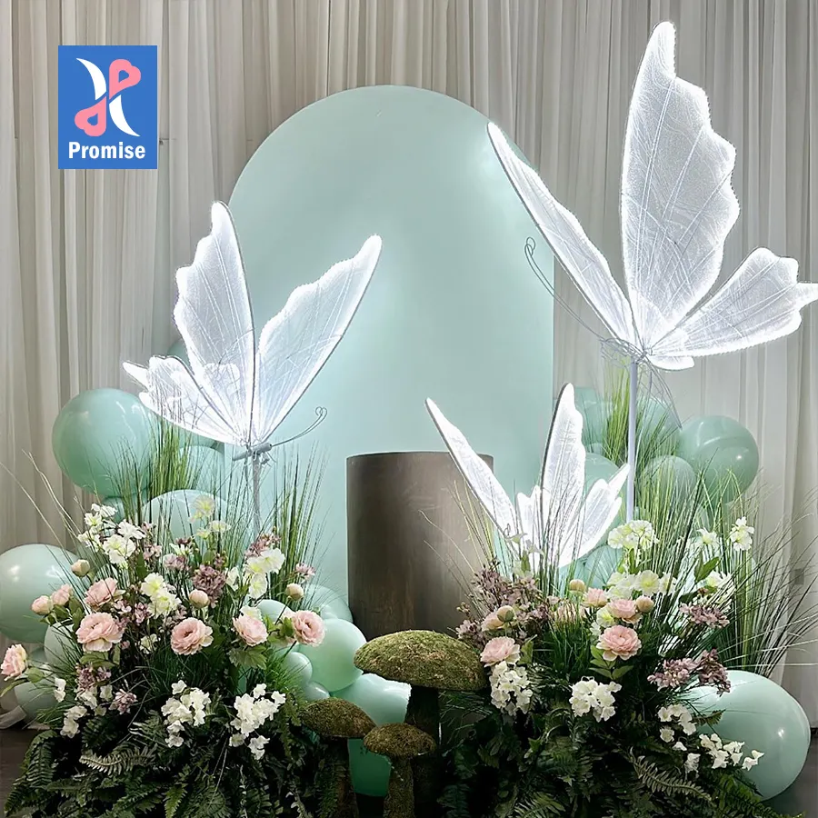 Promise Wedding Butterfly Background Props Stage Wedding Decoration Screen Butterfly Wings