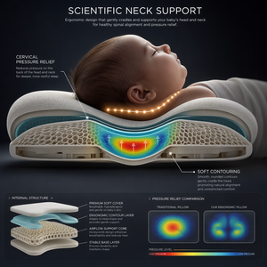 Almohada de Seda de Hielo Refrescante, Antibacteriana, Certificada OEKO-TEX, CPC, REACH, Transpirable, Sin Fluorescencia, Soporte para el Cuello de Bebés y Niños Pequeños - Product Image 4