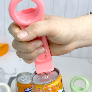 Abridor de Botellas Portátil de Plástico Moderno, Soporte para Teléfono, Abridor de Latas Universal, Antideslizante, Abridor de Tapas de Botellas de Cerveza, Gadget de Cocina - Product Image 2