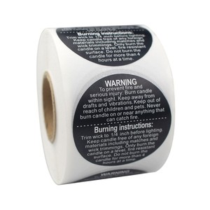 Custom Sticker Roll Waterproof Adhesive <b>Vinyl</b> Brand Logo Seal Round Commercial For Cosmetic Food Packaging Label - Product Image 2