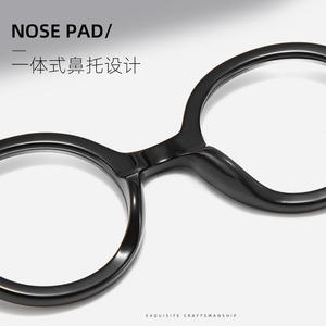 Montures de lunettes rondes en acétate 88018, monture complète unisexe, verres interchangeables, origine Danyang - Product Image 4