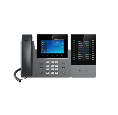 Grandstream GXV3450 5" Touch Android IP Video Phone 16 SIP 2 MP Cam Dual GigE PoE+ Enterprise Desktop Video Conferencing Phone · image 2