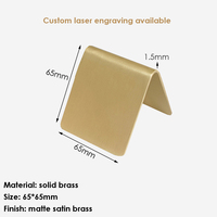 BECORA Présentoir de table double face en laiton, style moderne et épuré, avec panneau de réservation pour Hôtels, Restaurants, Mariages, Cafés