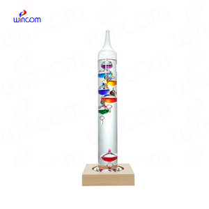 Ornement suspendu géométrique créatif, boule colorée, <span class=keywords><strong>thermomètre</strong></span> <span class=keywords><strong>de</strong></span> <span class=keywords><strong>Galileo</strong></span> physique, <span class=keywords><strong>thermomètre</strong></span> <span class=keywords><strong>de</strong></span> <span class=keywords><strong>Galileo</strong></span> en verre - Product Image 2