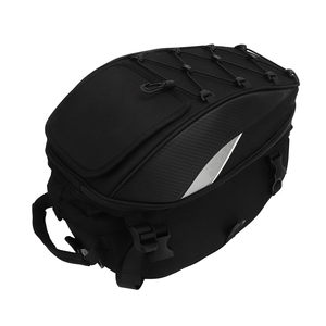 Sac de selle arrière pour moto, construction solide, imperméable, grande capacité, sac de voyage pour moto tout-terrain, bleu - Product Image 4
