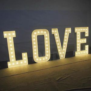 Lettere Luminose LED Giganti da 4 Piedi, Insegna Luminosa 'Love' in Metallo, Attrezzatura per Noleggio per Eventi, Matrimoni, Feste, Decorazioni per Palcoscenici e Pareti - Product Image 5