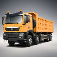 Nouveau Camion Benne Howo 2026 à Vendre, Camion Benne Basculante d'Occasion 12 Roues 8x4 375ch 7.6m