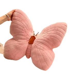 Оптовая продажа, плюшевая подушка-бабочка, Мягкая Подушка для домашнего дивана, украшение на диван, подарок на день Святого Валентина, розовая и синяя Подушка-бабочка - Product Image 2