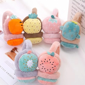 Lindos protectores de orejas de dibujos animados para niños, calentadores de orejas de felpa suave y cálidos, accesorio de invierno cómodo y portátil - Product Image 5