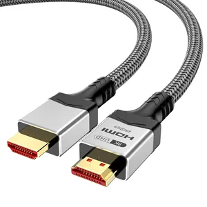 Pabrik langsung kualitas tinggi bersertifikat Rohs 8k Hdmi kabel dukungan eARC VRR ALLM 8K 60hz 48Gbps Hdmi kabel 2.1 kabel Video