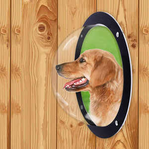 Recinto per Cani da Giardino con Finestra Antiabbaio, Conveniente Cupola in Acrilico Resistente per Animali Domestici - Product Image 3