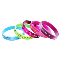 Bracelet en silicone personnalisé avec logo, design fin, en caoutchouc, étanche, style art populaire, promotionnel