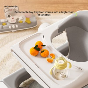 New Model 4 in 1 Children's Folding Plastic Push <strong>Walker</strong> with <strong>Seat</strong> Multifunctional Music <strong>Walkers</strong> <strong>for</strong> Kids Including Wheels 518 - Product Image 5