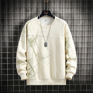 Men's hoodie youth hoodie no hat round neck <b>jumper</b> long sleeve hoodie spring and autumn new men's casual all the fashion top - Product Image 4