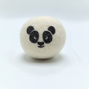 Motif de patte de chat Panda de dessin animé personnalisé boule de <span class=keywords><strong>laine</strong></span> en feutre écologique biologique - Product Image 1
