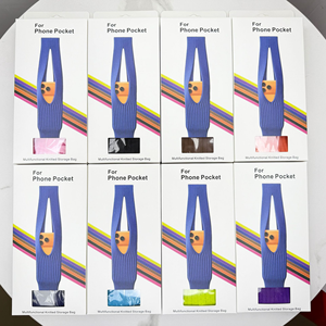 Nouveauté Sac bandoulière long de poche Sac à téléphone court Sac en tricot Sac à téléphone - Product Image 6