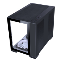 SAMA de doble cara de vidrio templado micro ATX caja de la computadora soporte 240 enfriador de líquido mini ITX caja OEM ODM caja de la PC