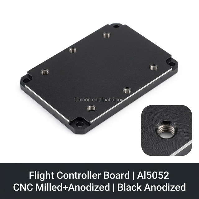 CNC Aluminum Drone Flight Controller Mounting Board Anti-Vibration Standoff Plate FPV Racing UAV Accessories OEM Custom Parts