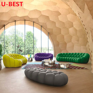 U-best Sofá de burbujas curvo perezoso de tres asientos Canape Divano Divani Kanepe Bankstel Sofy Mobili Juego de muebles para sala de estar - Product Image 4