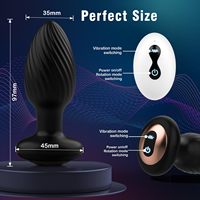 Prostata G-Punkt Stimulator APP Fernbedienung 360° Rotierender Analer Vibrator Prostata-Massagegerät Vibrierender Butt Plug für Mann Frau Schwul