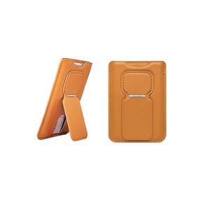 وصل حديثاً حامل بطاقات الهاتف الجلدي القابل للطي مع حامل للهواتف - Product Image 1