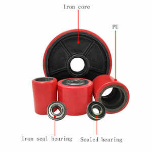 <span class=keywords><strong>Roue</strong></span> en nylon grandes petites roues en plastique avec roulement pour <span class=keywords><strong>remorque</strong></span> chariot transpalette cric accessoires usine pièce de rechange roues - Product Image 6