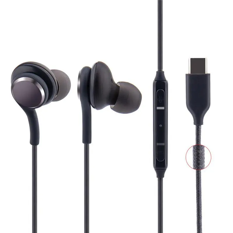 سماعات الأصلية داخل الأذن بمنفذ USB C سماعات رأس لهاتف Samsung Note 10 20 سماعات رأس لهاتف Samsung AKG سماعات أذن ستيريو من النوع C سماعات أذن