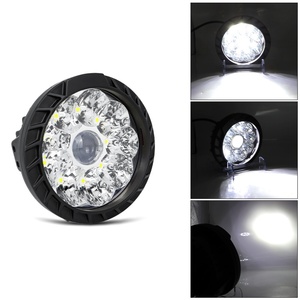 Phare de travail et antibrouillard pour voiture, 5 et 7 pouces, 35W, avec lentille, éclairage blanc, puce 5252, 9-80V, en aluminium - Product Image 6