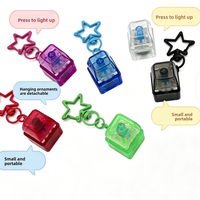 Porte-clés électronique transfrontalier en plastique avec LED, jouet anti-stress, pendentif pour clavier, idéal comme cadeau