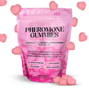 Caramelle Gommose ai Feromoni per Aumentare l'Attrazione e la Sicurezza in Sé Stesse, Supporto Naturale per l'<span class=keywords><strong>Amore</strong></span>, la Chimica e l'Umore, Supporto Immunitario, Purezza al 99% per Donne - Product Image 1