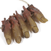 Accesorios para trucos de Halloween, colgante de dedo de órganos humanos simulados, casa embrujada aterradora, accesorios para habitación secreta