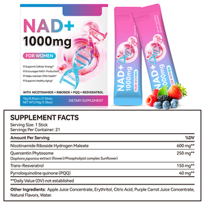 Großhandel Eigenmarke Veganes Sirup-Supplement mit Nikotinamid-Ribosid PQQ Resveratrol NAD für die Herzgesundheit von Frauen - Product Image 5